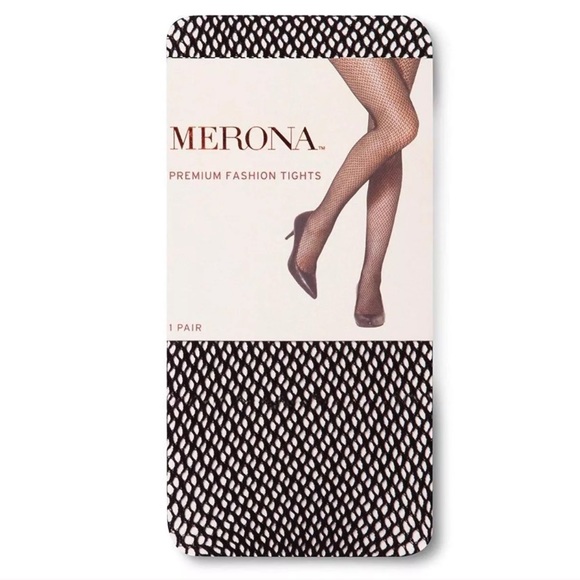 Merona 2 Pack Fishnet Tights Hosiery Pantyhose Small NWT - Picture 2 of 2